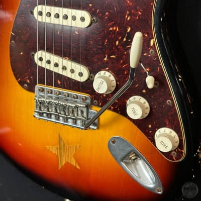 Fender Custom Shop MB Stratocaster "StarClub - No.1" from 2007 in sunburst with case image 5