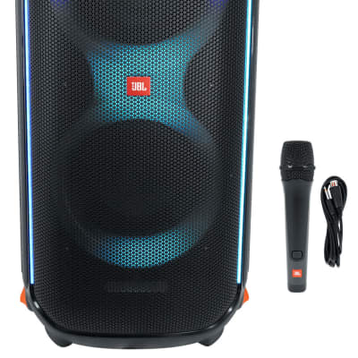 JBL PARTYBOX1000 PartyBox 1000 Black LED Bluetooth Party Speaker with Full  Panel Light Effects