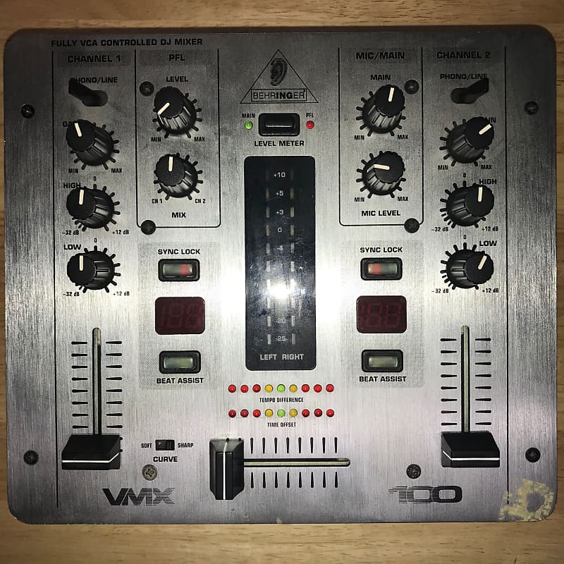BEHRINGER/DJ VMX ミキサー100 Behringer VMX100 2-Channel Pro DJ Mixer | zZounds