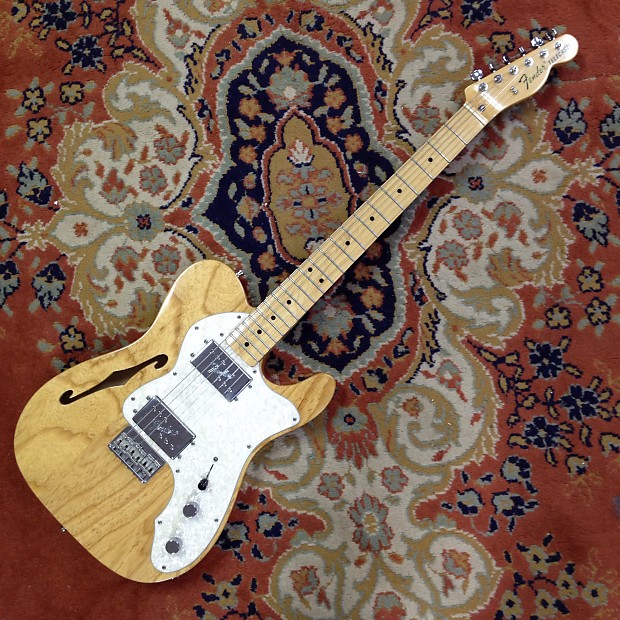 Fender '72 Telecaster Thinline With Hardshell Reissue Natural image 1