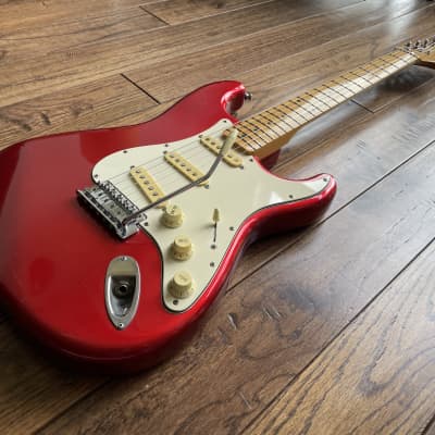 1990 Fender ST-72 Stratocaster 1972 Reissue Electric Guitar Candy Apple Red MIJ Fujigen image 4