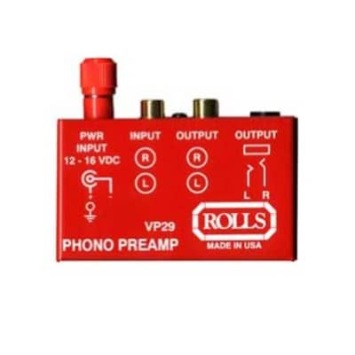 Rolls VP29 Phono Preamplifier, RCA Inputs/Output, 1/4" TRS Output