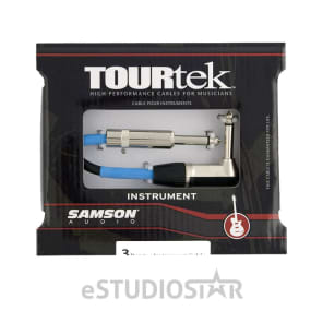 Samson TIL3 Tourtek 3' Instrument Cable w/ Right Angle Connector
