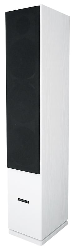 (1) Rockville RockTower 64W White Home Audio Tower Speaker Passive 4 Ohm image 1