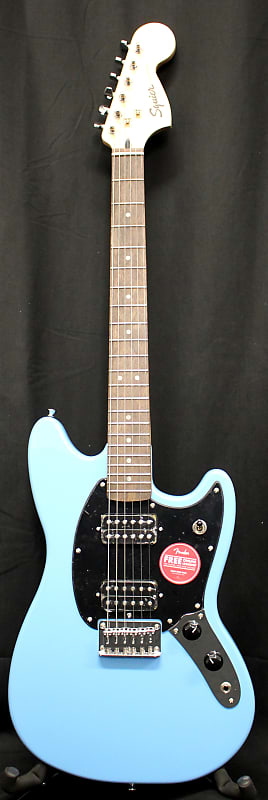 Squier Sonic Mustang HH Electric Guitar California Blue image 1