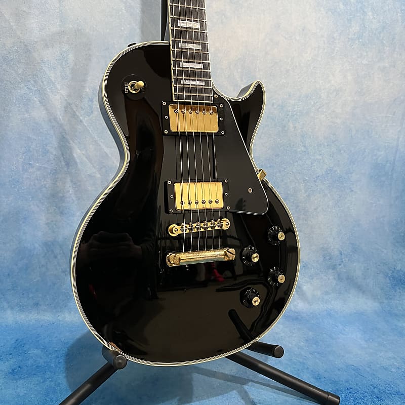 Greco EGC-550 1990 Black Les Paul Custom Made in Japan | Reverb