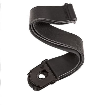 D'Addario - Planet Waves Guitar Strap Planet Lock (Strap Lock) Leather Black for sale