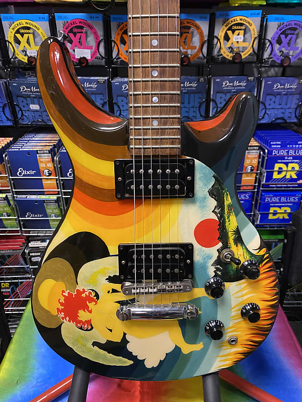 Pete Back Custom PRS style guitar - The Fool design image 1