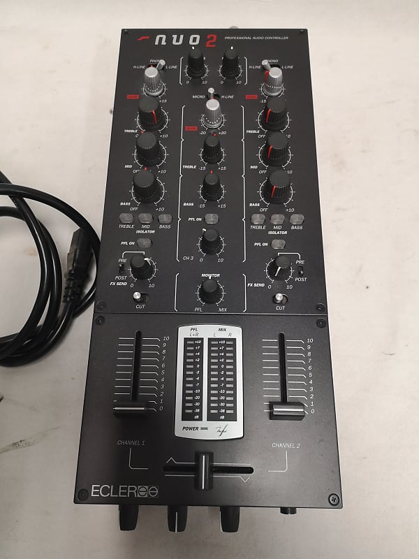 Ecler NUO 2 Professional 2 Channel DJ Mixer #1912 Good Used