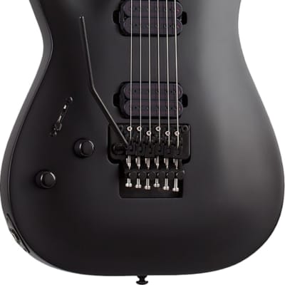 Schecter Damien-6 FR Left Handed Electric Guitar, Satin Black image 2
