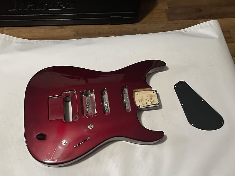1990's Japan Jackson Professional Stealth Ex Candy Apple Red Guitar Body Floyd Ready image 1