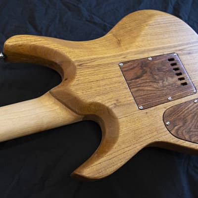 Highline Guitars Custom built ash wood guitar 2020 Natural Ash image 9