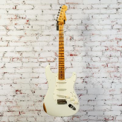 USED Fender - B2 Custom Shop Limited Edition Fat '50s - Stratocaster Electric Guitar - Relic - Aged India Ivory - IIV - w/ Hardshell Tweed Case - x1332 image 2