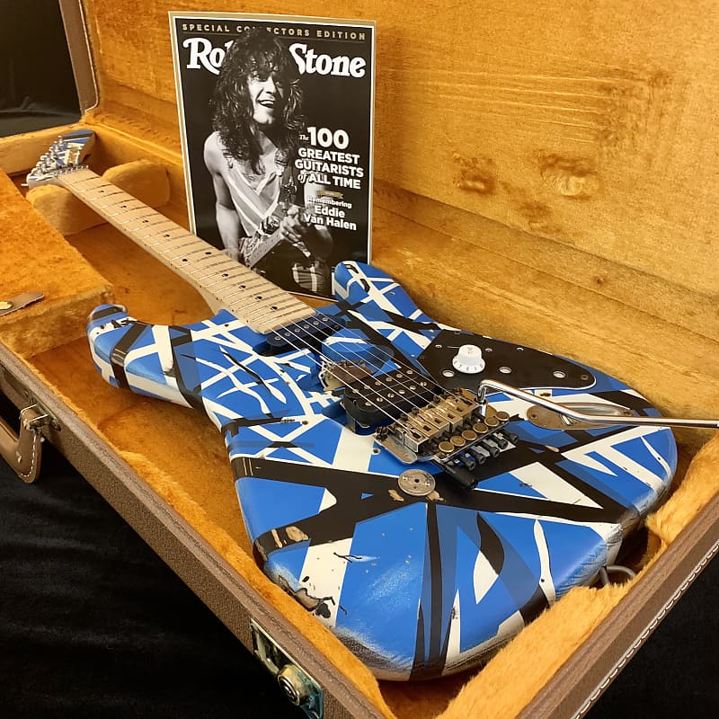 MEAN STREET Custom Blue Van Halen Frankenstrat | Tom Anderson
