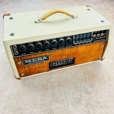 Mesa Boogie Mark III Simul-Class Guitar Amplifier Head Blue Stripe 1989 - Cream & Flame Maple image 14