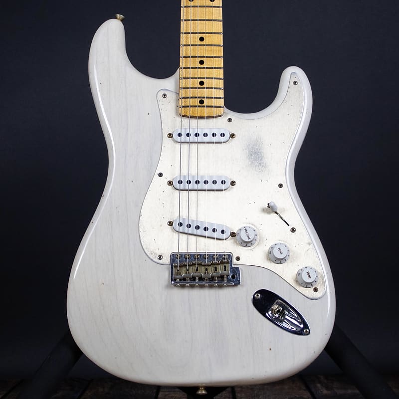 Fender Custom Shop Limited Edition '55 Dual-Mag Strat, Journeyman Relic- Aged White Blonde (7lbs 6oz image 1