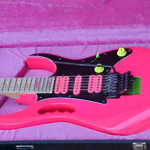 1987 Ibanez JEM 777 SK Shocking Pink 1st Year Rare Nice | Reverb