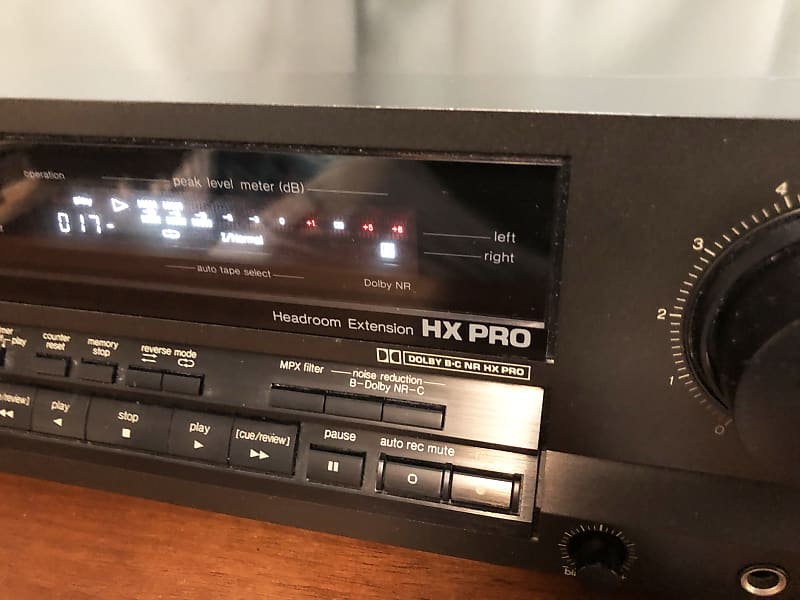 Vintage 1991 Technics RS-BR465 Stereo Cassette Deck Dolby B C HX Pro Auto  Reverse Made In Japan