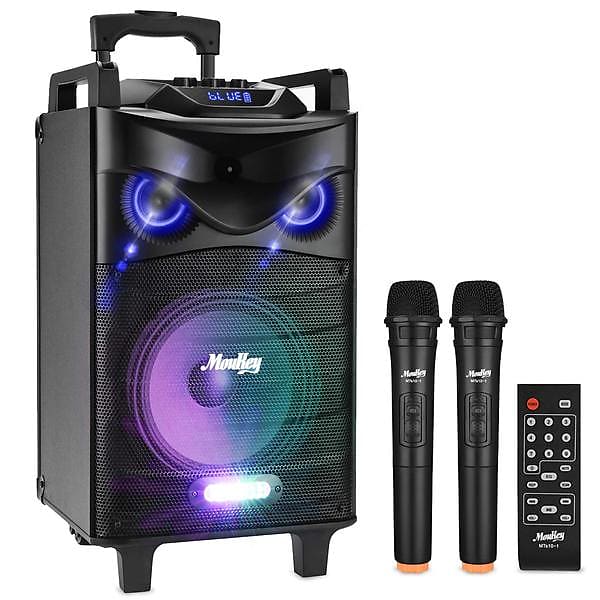 Karaoke Machine Speaker Bluetooth Karaoke Speaker PA System with 12" Subwoofer with DJ Lights image 1