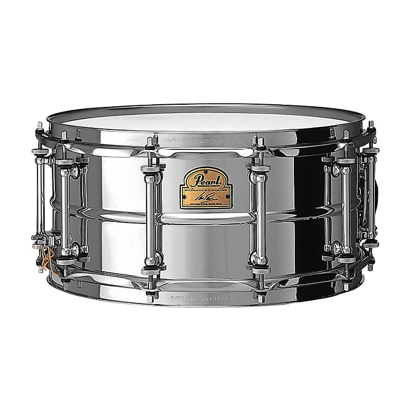Pearl IP1465 14x6.5" Ian Paice Signature Stainless Steel Snare Drum image 1