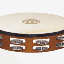 Meinl TAH2-AB 10" Traditional Wood Tambourine with Double Row Steel Jingles