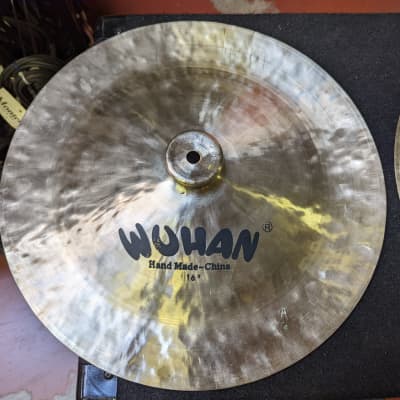 Near New Wuhan Cymbal Set -16" Thin Crash Cymbal & 16" China Cymbal - Look & Sound Excellent! image 7