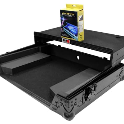 ProX XS-DDJSR2LTBL-LED Case+Sliding Laptop Shelf+LED's For Pioneer DDJ-SR2-Black image 5