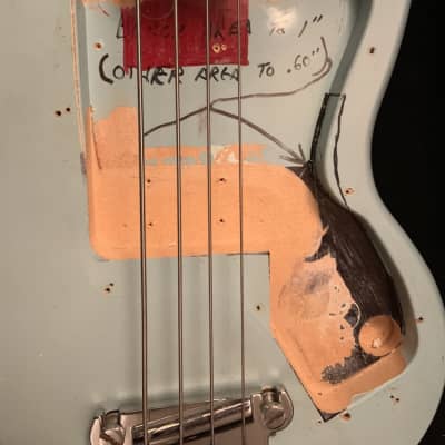 Kalamazoo Vintage B-1 Bass 1960's Frost Blue Medium 31" Scale image 12