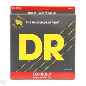 DR Strings MH5-45 Lo-Rider Stainless Steel Bass Guitar Strings - .045-.125 Medium image 2