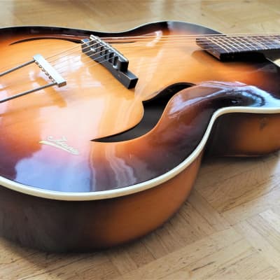 Isana Archtop guitar 1950s West Germany vintage - "Boutique Hofner-style" image 4