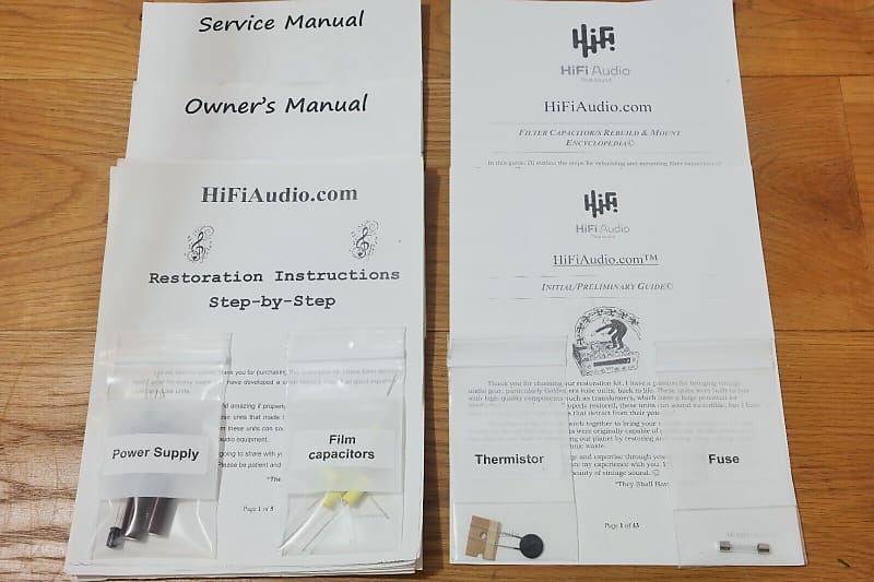 EICO HF-22 restoration kit filter capacitor repair rebuild fix  			