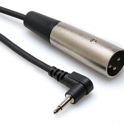 Hosa XVM-305M Mic Cable XLR Male to 3.5mm TS Right Angle 5ft