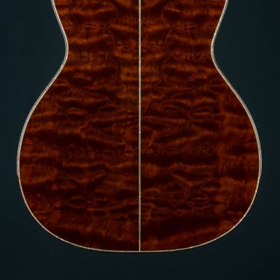 Santa Cruz OM-45 Renaissance Cedar and ‘The Tree’ Mahogany Custom with Japanese Awabi Pearl NEW image 5