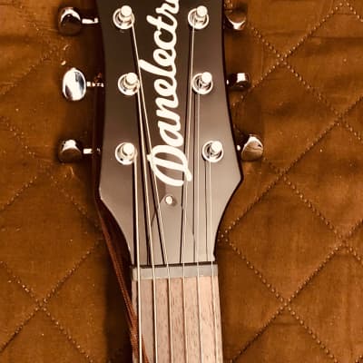 Danelectro 66BT-TRRED Semi-Hollow Double Cutaway Offset Horn Shape Baritone 6-String Electric Guitar image 22