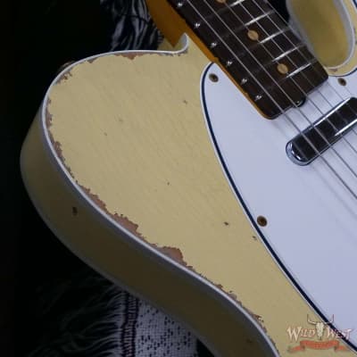 Fender Custom Shop 1962 Telecaster Custom Rosewood Slab Board Hand-Wound Pickups Relic Vintage White image 9