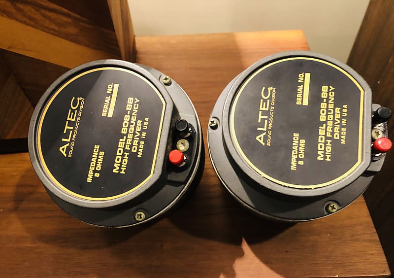 Altec 808-8B Horn compression drivers pair tangerine phase Altec 808-8B Horn compression drivers pair tangerine phase