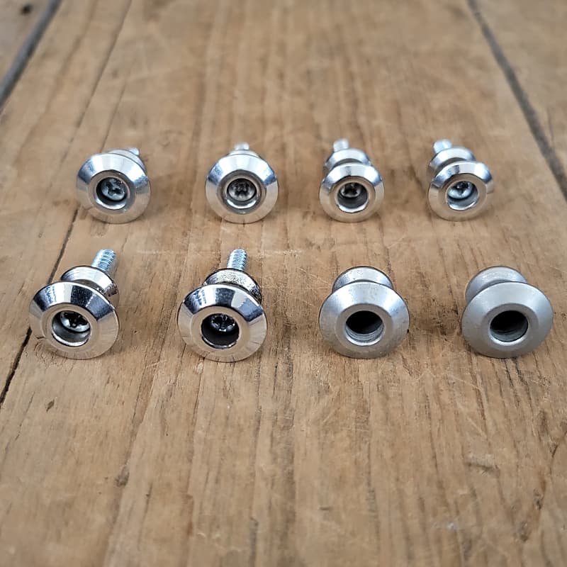 Dunlop 8 strap buttons for strap locks 6 with screws Reverb