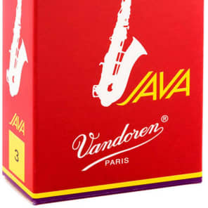 Vandoren SR263R Java Red Alto Saxophone Reeds - Strength 3.5 (Box of 10)