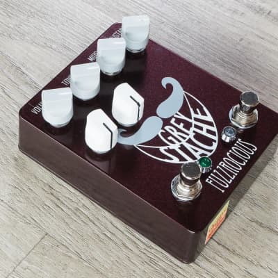 Fuzzrocious Grey Stache Fuzz Guitar Effects Pedal Octave Jawn Mod Black Cherry image 3