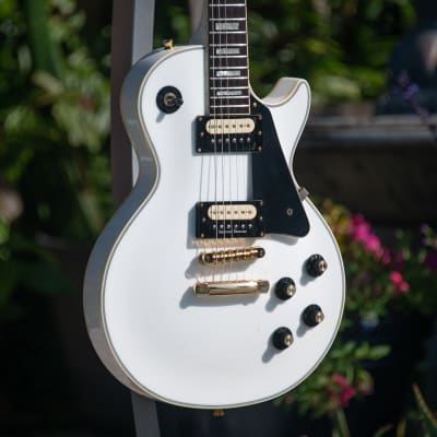 1990 Greco EGC68-60 Les Paul Custom Open "O" Mint Collection - White - Made In Japan - Demo Video image 10