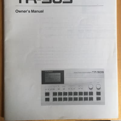 MANUALI batteria elettronica Roland TR-505 1986