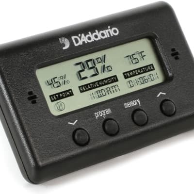 D'Addario Hygrometer - Humidity and Temperature Sensor (2-pack) Bundle