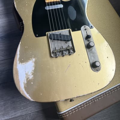 Fender Custom Shop 52 Telecaster Heavy Relic 2019 Aztec Gold image 2