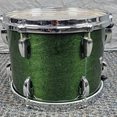 Pearl Masters Custom MMX Shell Kit 10-12-14-22 Late 1990s-Early 2000s - Emerald Green image 11