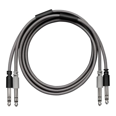Elektron Twin Balanced 1/4" TRS Audio Cable for Elektron Gear - 36.2" image 1