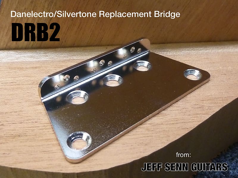 Danelectro/Silvertone Replacement Bridge (DRB2) - without saddles image 1