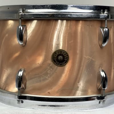 Gretsch 18/12/14" 1960's Round Badge Bop Drum Set - Sunset Satin Flame image 12