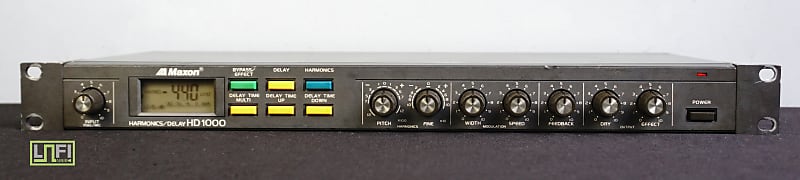 Maxon Harmonics / Delay HD1000 80's Vintage 1U Rack Effects - 100V