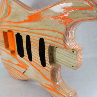 Sandblasted and finished Ash HSS guitar body - fits Fender Strat Stratocaster neck Floyd Rose J1256 image 7