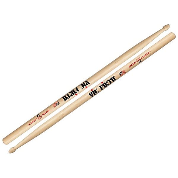 Immagine Vic Firth 5B American Classics Wood Tip Drum Sticks - 1
